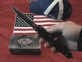 Microtech Makora II OTF Black Tactical Plain Edge Double Action Out of the Front