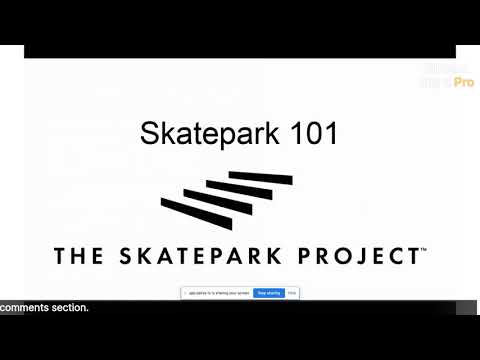 Skatepark 101 - Webinar