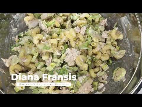 Meal Prep Chicken Caesar Pasta Salad with Shredded Lettuce