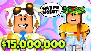 The Richest Guy In Roblox Bloxburg Pranks A Gold Digger Roblox