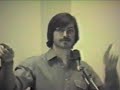 An excerpt from a 1980 presentation in which he reaches for, but doesn't quite make explicit, the analogy that became an Apple catchphrase -- and briefly provided the code name for what we now call the Macintosh. Taken from a 22 minute video donated to the Computer Museum by Regis McKenna. See here: www.computerhistory.org