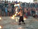 Malabares con fuego en Ibiza