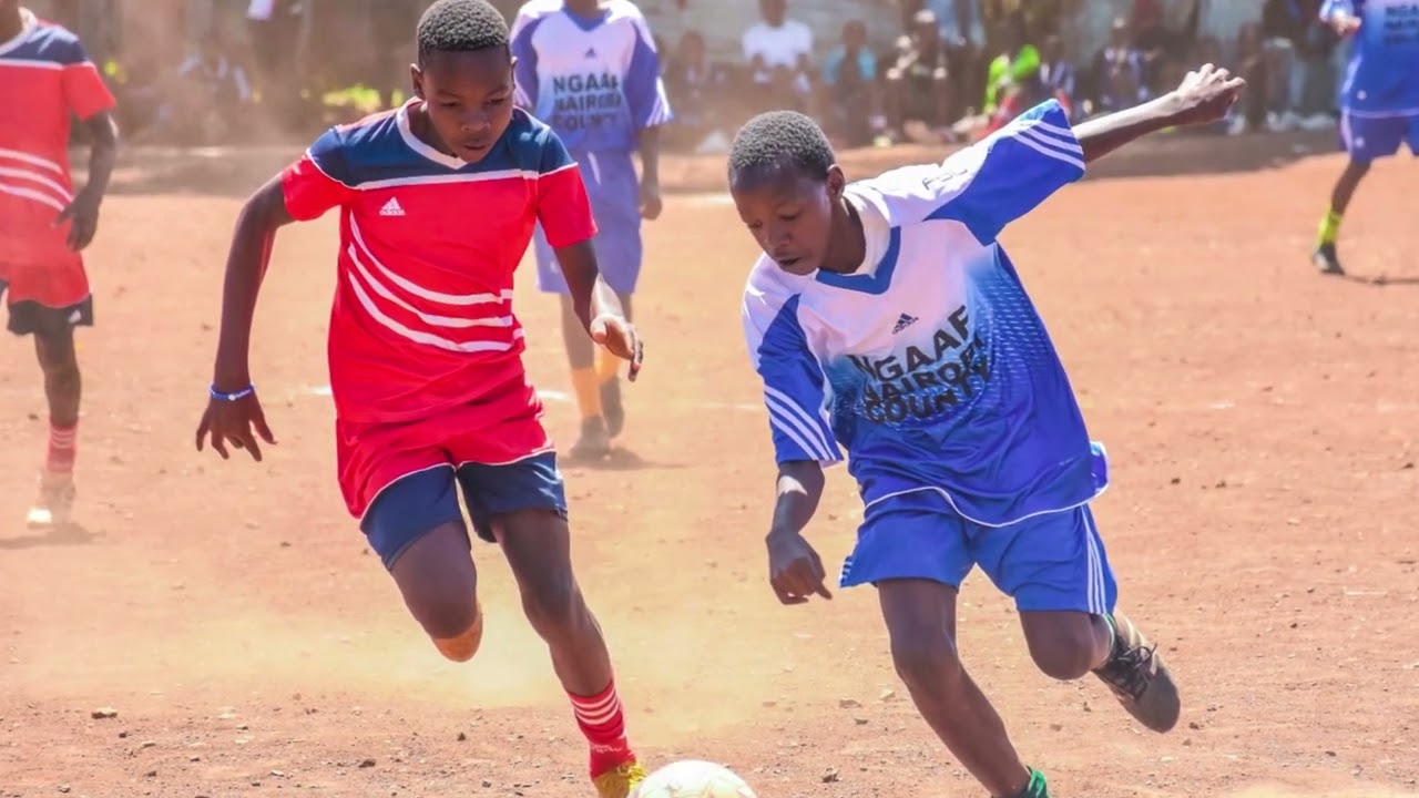 Sahlim Charles on the teenage footballers training in Nairobi