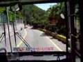 Busan bus route 508 in hot summer day: ocean scenery