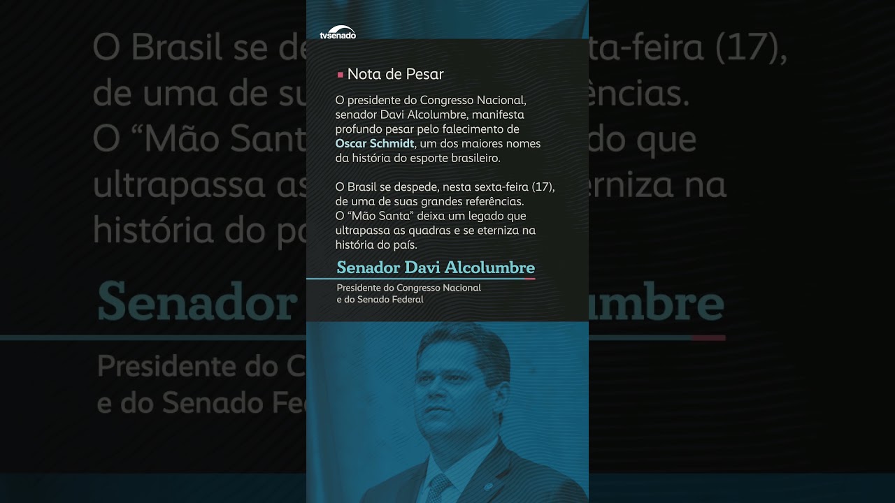 Davi lamenta morte de Oscar Schmidt, ícone do basquete - #Shorts