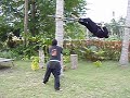 Check out www.TheNinjaCamp.com formore info on our live-in short and long terms Mixed Martial Art and Ninjitsu Training Camp in Thailand. Outdoor and Boot Camp style training is a large part of Rick Tew's Martial Art Boot Camp and Ninjitsu Training Camp Thailand. NinjaGym Obstacle Course is designed to help students develop motor fitness including speed, agility, coordination, and related skills and abilities. Many of these activities also give students the chance to plan strategy, make split-second decisions, learn teamwork, and demonstrate leadership. Physical performance and success in combat may depend on a student's ability to perform skills like those required on the obstacle course. For this reason, and because they help develop and test basic motor skills, obstacle courses are valuable for physical training. Students are encouraged, but not forced, to go through it. Getting students excited about exercise and working around each student's strengths and weaknesses are our main focus. Too busy to join our live Martial Art Training Camp? Rick Tew's NinjaGym introducing The Most Interactive Martial Art Home Study Program! The NinjaGym Home Study Program program is designed to work as a self-taught progressive system and is an ideal supplement to your current study. It is also perfect for busy individua...ls who do not have time to attend our live camps. You can enjoy the content on www.NinjaGym.com for free. But if you are interested in having your personal instructor <b>...</b>