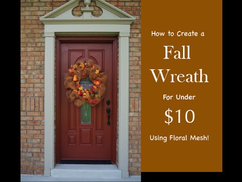 how to make a harvest wreath