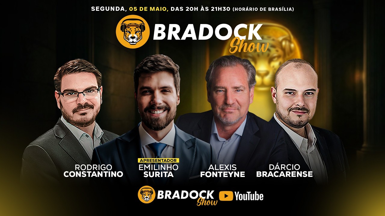Bradock Show 05/05/26 - EMILINHO, RODRIGO CONSTANTINO, Dárcio Bracarense e Alexis Foneyne