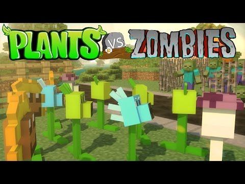 Minecraft | Plants vs Zombies Mod Showcase! (Plants vs Zombies, PVZ Mod, Zombies Mod)