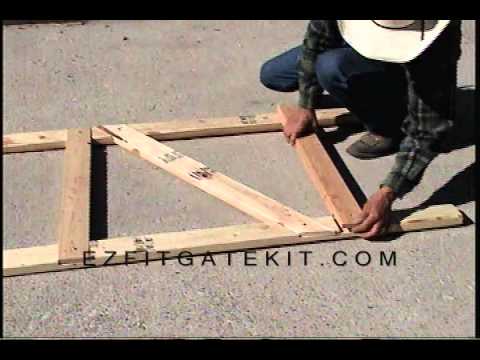 how to fit t hinges to a gate