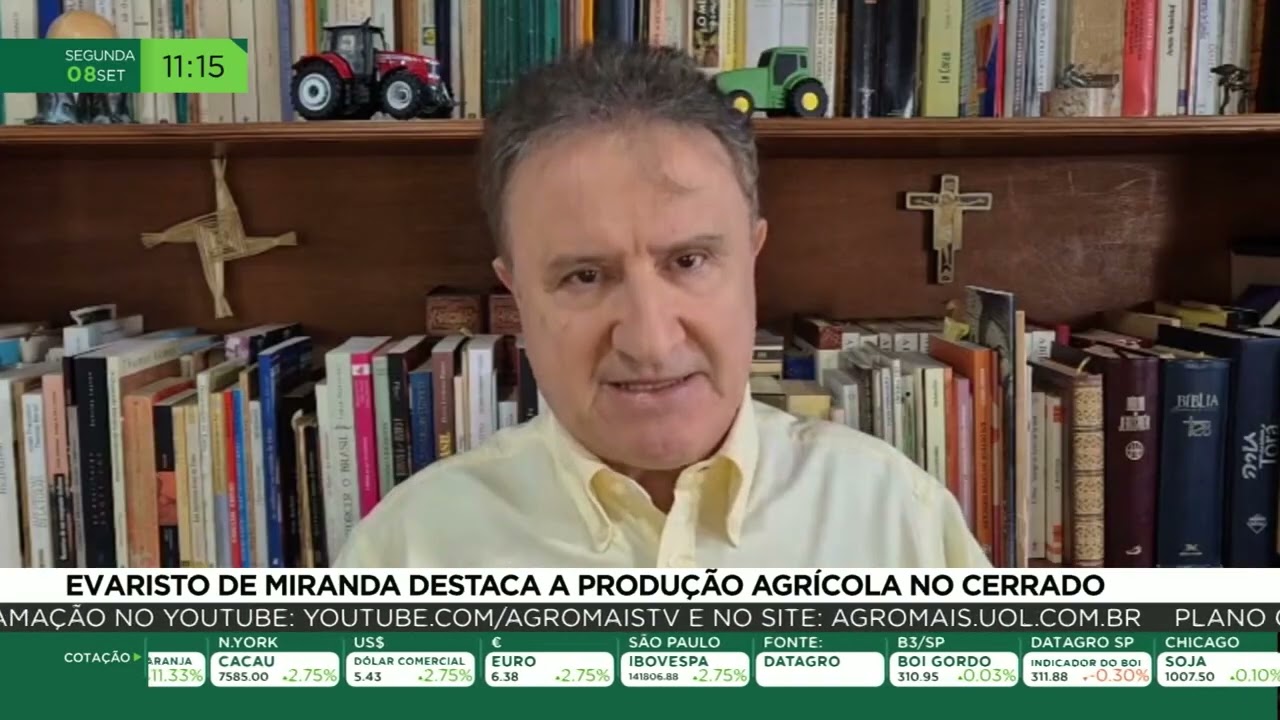 Evaristo de Miranda destaca a produção agrícola no cerrado