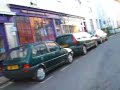 on my bike through Totnes
