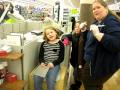 Callie getting her ears pierced