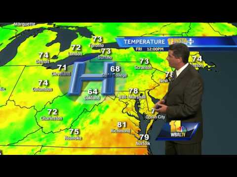 Cooler but beautiful weather to start weekend