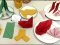 how to fold napkins : how to fold a napkin