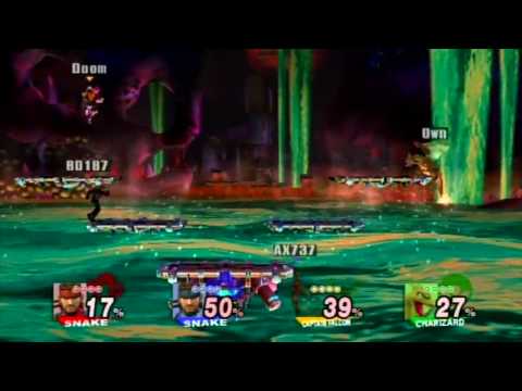 Captain Falcon,Ness and Solid Snake
