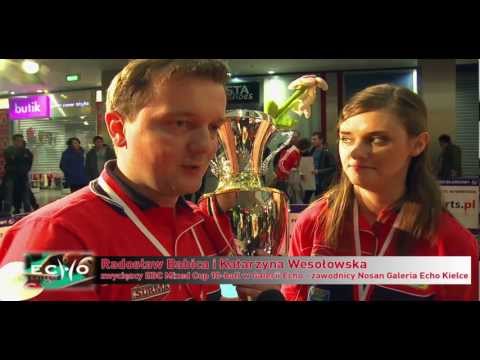 Międzynarodowy Turniej Bilardowy w Galerii Echo Zawodnicy z Polski zdominowali międzynarodowe zawody EBC MIXED CUP -- Kielce 2012 rozegrane w dniach 25-26 lutego w Kielcach. W wielkim finale para Radosław Babica -- Katarzyna Wesołowska pokonał po dramatycznym i stojącym na najwyższym światowym poziom