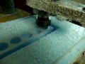 Homemade Hobbymat BFE65-CNC with EMC2  --First milling test-