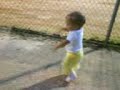 grace at ball park walking