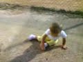 grace at ball park walking