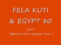 this is a rare footage of the late great afrobeat legend, fela kuti & egypt 80 getting down to another underground spiritual game/sound, 