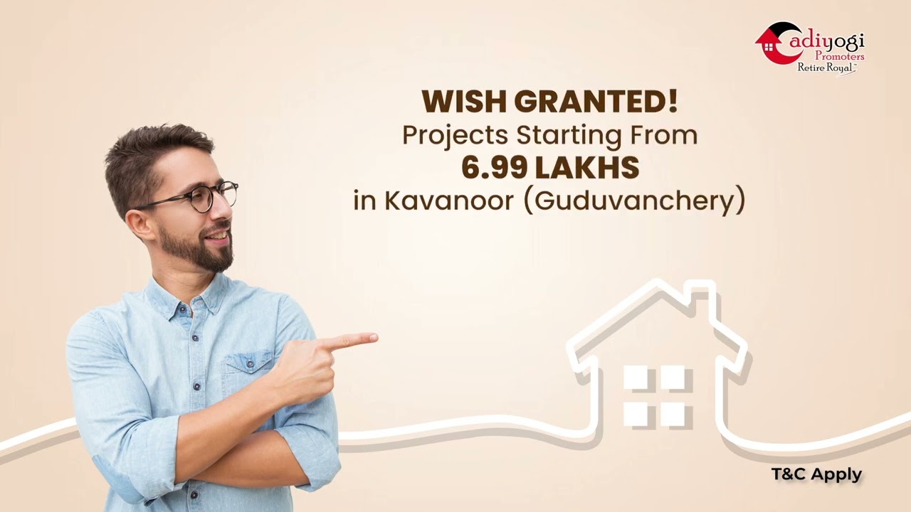 LOW PRICE LAND | SAI SANTHI VILLA | KAVANOOR | ADIYOGI PROMOTERS