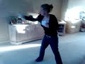 female trying to fight