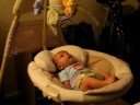 Liam in his cradle swing
