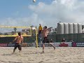 John Hyden / Brad Keenan (15) def. Vincent Robbins / Jason Wight (31, Q12) 21-10, 21-17 Presented by Mission Beach Volleyball