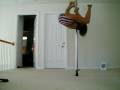 Stripper Pole Blooper...I am choking and I can't get up!