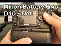 Nikon D60 D40 D40x battery grip