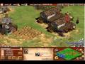 Age of Empires 2 The Conquerors: 1v1 Green Arabia on Hardest, Tutorial on Fast Castle and beating AI