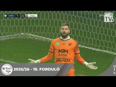 Puskás Akadémia FC – Paksi FC | 1-2 | (1-1) | Fizz Liga | 19. forduló | MLSZTV