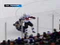 Anton Volchenkov hits Daniel Paille
