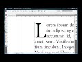 Drop Caps Indesign CS3&CS4 Tutorial