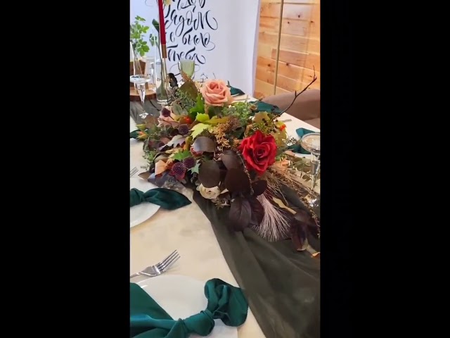 Оформление стола на свадьбу