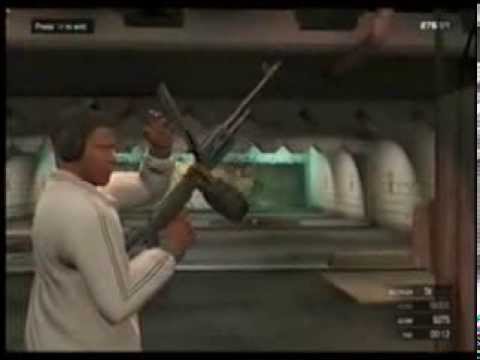 GTA 5 TARGET PRACTICE MACHINE GUNS part # 2