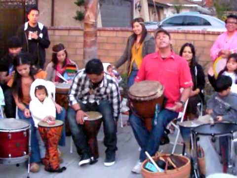 drum circle 2of4 @ shyla's bday 010309