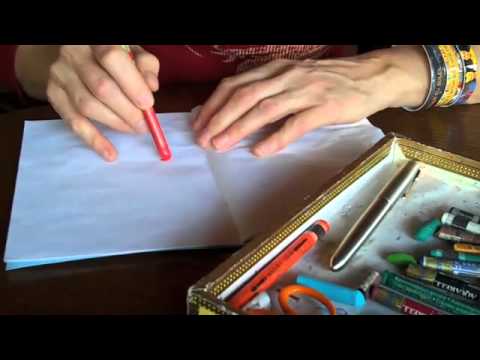 crayons - A little demo video showing one way I use watercolor crayons in my journals. This accompanies my post about Three Big Rocks, http://ordinarybeauty.com/2011/0...