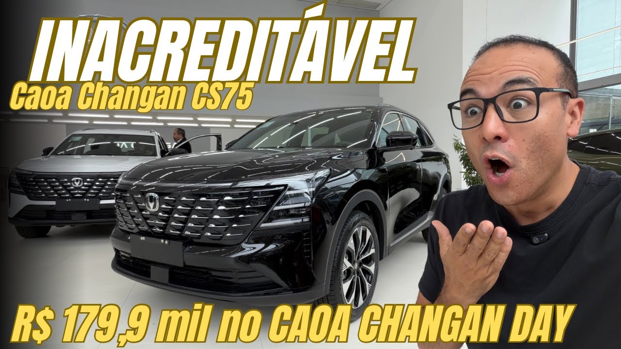 CAOA CHANGAN CS75 por R$ 179,9 mil: INACREDITÁVEL QUE ELE CUSTE ISSO!