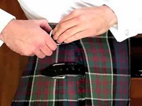 how to fasten a kilt