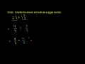 Dividing Mixed Numbers Video Tutorial