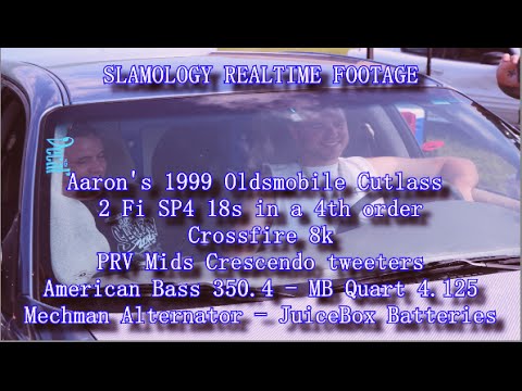SLAMOLOGY 2014 REALTIME FOOTAGE – Aarons Oldsmobile Cutlass- 2 SP4 18s – Crossfire 8k