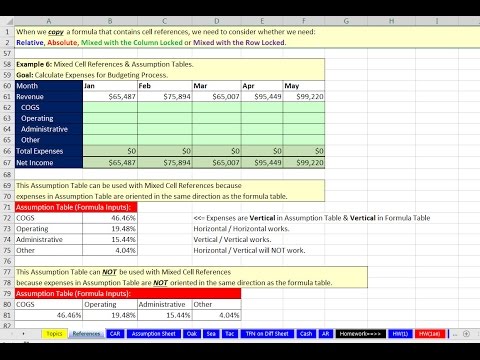video-linktoworks-Highline Excel 2016 Class 04: References: Relative,...