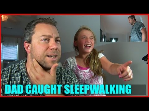 ‪Dad's Reaction to his Sleepwalking Video‬