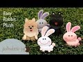 Easy, Cute Rabbit Plush - PolkadottiePie Felt Craft Tutorial