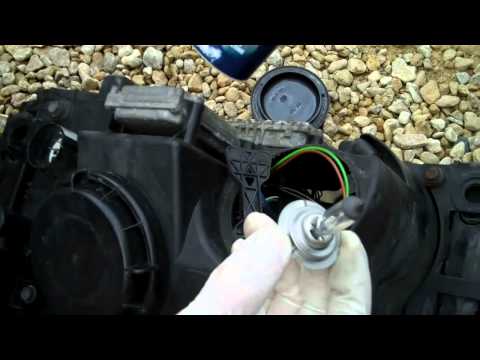 How to change the main beam bulb on Range Rover Sport 2005-09