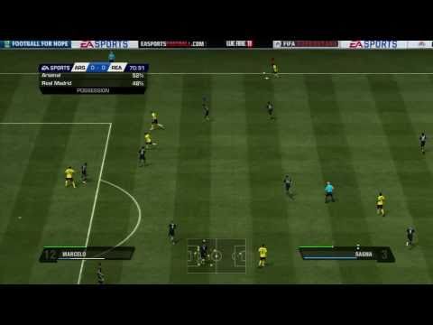 fifa 11 - ein komplettes Spiel aus zwischen Arsenal und Real Madrid . Das Spiel kann mit der Demo gespielt werden, die ab 15. September unter http://EASportsfootball.c...