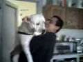 my brother carrying spotty
