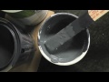 Tutorial on the chalkboard wall we made in our breakfast nook for menu planning and, eventually, Alice's drawings! Make your own chalkboard paint in any color using this inexpensive & simple recipe. You will need 2 Tablespoons of *non-sanded* grout for each cup of paint you use. Thanks for watching & feel free to ask any questions. Thumbs up if this project gave you new ideas! Check out Christina's fabulous Pinterest Challenge to get you moving on your to-do list: www.subfertilefrugalista.com